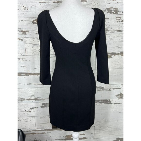 VINTAGE DIANE VON FURSTENBERG Arita Scoop Neck Dress Black  Sz S EUC - Picture 3 of 6